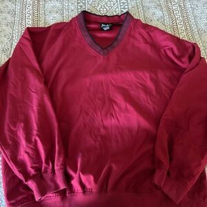 Ashworth Men's V-Neck Sweater in Deep Wine Red